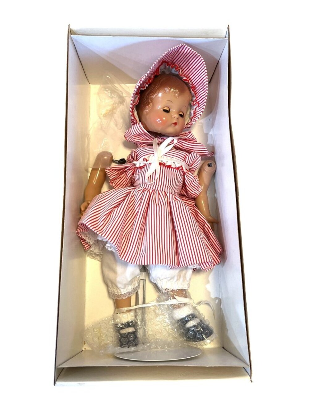 Effanbee 1995 Patsy Joan Doll 15" In Original Box With COA & Red Striped Outfit